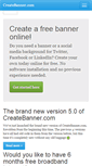 Mobile Screenshot of createbanner.com